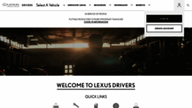 What Drivers.lexus.com website looked like in 2020 (4 years ago)