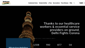 What Delhifightscorona.in website looked like in 2020 (4 years ago)