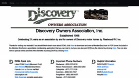 What Discoveryowners.com website looked like in 2020 (4 years ago)