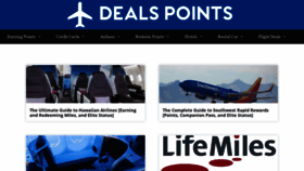 What Dealspoints.com website looked like in 2020 (4 years ago)