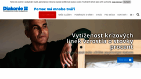 What Diakonie.cz website looked like in 2020 (3 years ago)