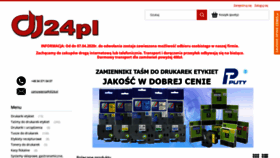 What Dj24.pl website looked like in 2020 (4 years ago)