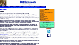 What Datejesus.com website looked like in 2020 (4 years ago)
