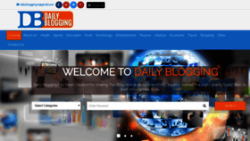 What Dailyblogging.in website looked like in 2020 (3 years ago)