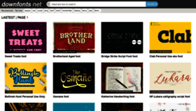 What Downfonts.net website looked like in 2020 (4 years ago)