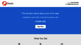 What Desix.com website looked like in 2020 (5 years ago)