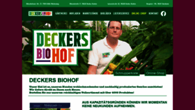 What Deckersbiohof.de website looked like in 2020 (4 years ago)