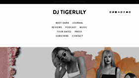 What Djtigerlily.com.au website looked like in 2020 (4 years ago)