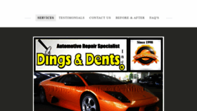 What Dingsanddents.com website looked like in 2020 (4 years ago)