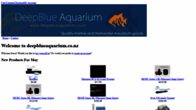 What Deepblueaquarium.co.nz website looked like in 2020 (4 years ago)