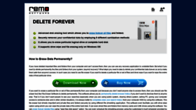 What Deleteforever.net website looked like in 2020 (4 years ago)