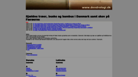 What Dendrologi.dk website looked like in 2020 (4 years ago)