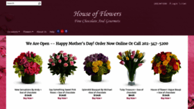 What Dchouseofflowers.com website looked like in 2020 (4 years ago)
