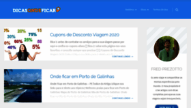 What Dicasondeficar.com.br website looked like in 2020 (4 years ago)