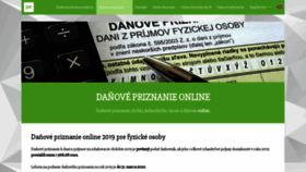 What Danovepriznanieonline.sk website looked like in 2020 (3 years ago)