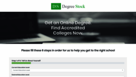 What Degreestock.com website looked like in 2020 (4 years ago)