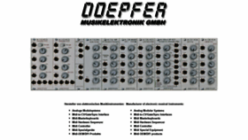 What Doepfer.de website looked like in 2020 (4 years ago)