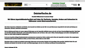 What Deisterfische.de website looked like in 2020 (4 years ago)