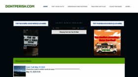 What Dontperish.com website looked like in 2020 (3 years ago)