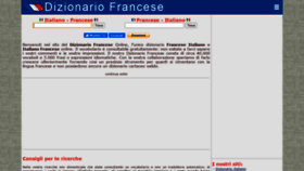 What Dizionario-francese.com website looked like in 2020 (3 years ago)