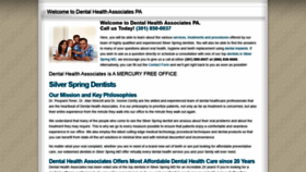 What Dentalhealthinfo.com website looked like in 2020 (3 years ago)