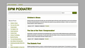 What Dpmpodiatry.org website looked like in 2020 (3 years ago)