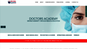 What Doctorsacademy.org website looked like in 2020 (3 years ago)