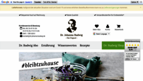 What Dr-johanna-budwig.de website looked like in 2020 (3 years ago)