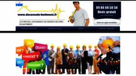 What Decennale-batiment.fr website looked like in 2020 (3 years ago)