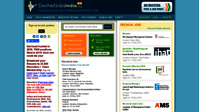 What Devnetjobsindia.org website looked like in 2020 (3 years ago)