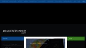 What Downloadonlineform.com website looked like in 2020 (3 years ago)