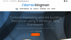 What Darrenkingman.co.uk website looked like in 2020 (4 years ago)