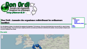 What Donordi.fr website looked like in 2020 (4 years ago)
