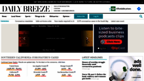 What Dailybreeze.com website looked like in 2020 (3 years ago)