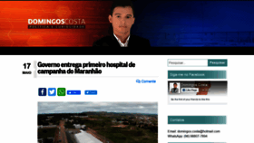 What Domingoscosta.com.br website looked like in 2020 (3 years ago)