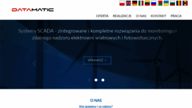 What Datamatic.pl website looked like in 2020 (5 years ago)