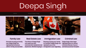 What Deepasingh.ca website looked like in 2020 (5 years ago)