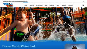 What Dreamworldwaterpark.com website looked like in 2020 (3 years ago)