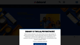 What Dekoral.pl website looked like in 2020 (3 years ago)