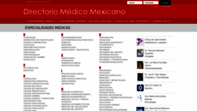 What Directoriomedicomexicano.com website looked like in 2020 (3 years ago)