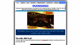 What Duongngo.com website looked like in 2020 (3 years ago)