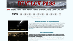 What Dyatlovpass.com website looked like in 2020 (3 years ago)