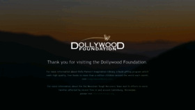 What Dollywoodfoundation.org website looked like in 2020 (4 years ago)