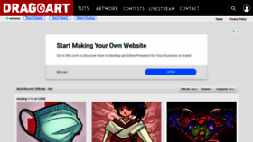 What Dragoart.com website looked like in 2020 (3 years ago)