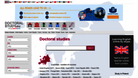 What Doctoralstudy.eu website looked like in 2020 (3 years ago)