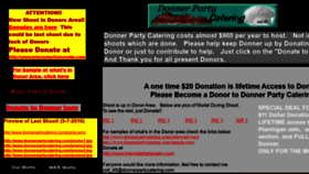 What Donnerpartycatering.com website looked like in 2020 (3 years ago)