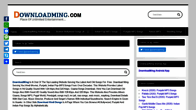 What Downloadming.me website looked like in 2020 (3 years ago)