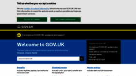 What Direct.gov.uk website looked like in 2020 (3 years ago)
