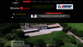 What Drone-line.com website looked like in 2020 (3 years ago)