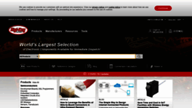 What Digikey.co.uk website looked like in 2020 (6 years ago)